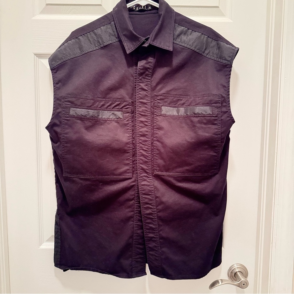 Cubel Travel Vest S Black Sleeveless Jacket Security RFID Blocking Pockets